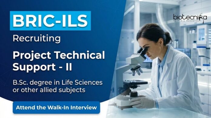 BRIC ILS (1) Attend Walk-In Interview for Life Science Jobs at ILS Bhubaneswar. Build a Career in Life Science through ICMR-funded Research Roles.
