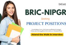 BRIC-NIPGR Recruitment: Candidates from Life Science or Related fields Attend the Walk-in Interview NIPGR Recruitment: Walk-In Interview for Project Positions | PhD in Life Sciences can Attend | Life Science Research | Scientist Jobs