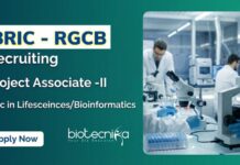 RGCB Recruitment: Life Science Candidates Apply Now for Project Positions RGCB recruitment 2025 for Project Associate-II. Apply for Bioinformatics Jobs in Life Science Research under BIRAC Project.
