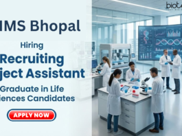 Project Assistant Job at AIIMS Bhopal. Life Sciences Candidates, Apply Now For Project Assistant Position.