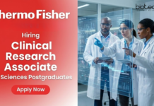 Clinical Research Associate Job at Thermofisher. Postgraduates in Life Sciences Candidates, Apply Now. Remote Job.