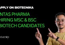 Intas Pharma Biotech Jobs - Apply on Biotecnika