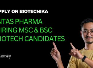 Intas Pharma Biotech Jobs - Apply on Biotecnika