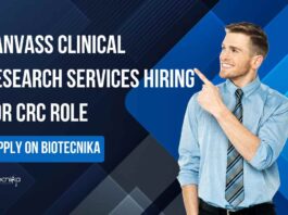 Life Sciences CRC Jobs at Canvass Clinical Research Services, Apply on Biotecnika