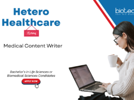 Medical Content Writer Job at Hetero Healthcare – Apply Now Medical content writer job at Hetero Healthcare for life science graduates