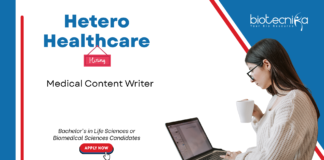 Medical Content Writer Job at Hetero Healthcare – Apply Now Medical content writer job at Hetero Healthcare for life science graduates