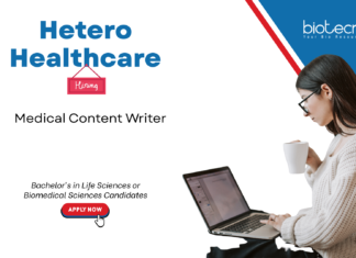 Medical Content Writer Job at Hetero Healthcare – Apply Now Medical content writer job at Hetero Healthcare for life science graduates