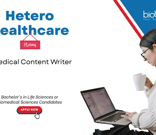 Medical Content Writer Job at Hetero Healthcare – Apply Now Medical content writer job at Hetero Healthcare for life science graduates