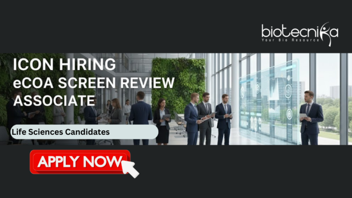 Life Sciences Jobs at ICON. Life Sciences Candidates, Apply Now for the eCOA Screen Review Associate Role in Trivandrum, Bangalore, Chennai.