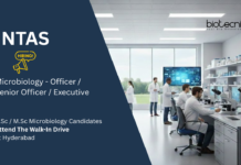 Microbiology Jobs at INTAS. BSc or MSc Microbiology Candidates, Attend The Walk In Interview Drive at Hyderabad.