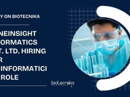 Bioinformatician Job Openings at GeneInsight Informatics Pvt. Ltd.