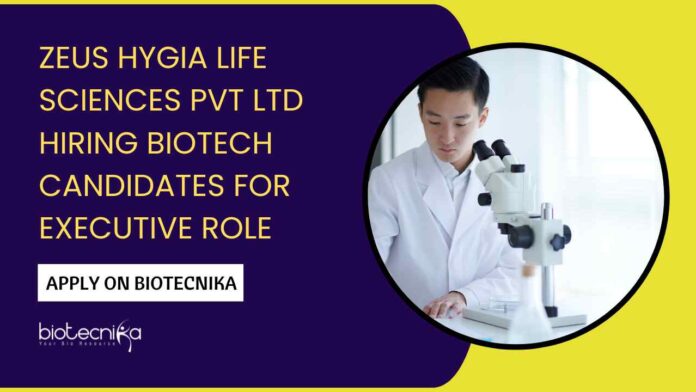 Nutraceuticals Job Openings at Zeus Hygia Life Sciences Pvt Ltd 