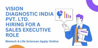 Vision Diagnostic India Pvt. Ltd. Hiring For Sales Executive Role – Biotech & Life Sciences Apply Online Sales Jobs Biotech | Life Sciences Sales Executive | Vision Diagnostic Jobs