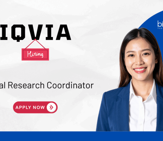 Clinical Research Coordinator Job Opportunity at IQVIA. Job in Mumbai. Apply Now for the Fast-paced Clinical Research job.