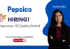 Quality Control Job at Pepsico, for Food Technology Candidates. Online QC, oil analysis (FFA, OV), GMP/GLP compliance, and HACCP/AIB audits.