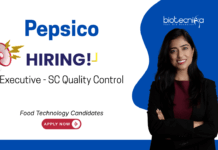 Quality Control Job at Pepsico, for Food Technology Candidates. Online QC, oil analysis (FFA, OV), GMP/GLP compliance, and HACCP/AIB audits.