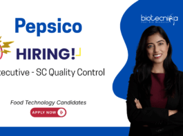 Quality Control Job at Pepsico, for Food Technology Candidates. Online QC, oil analysis (FFA, OV), GMP/GLP compliance, and HACCP/AIB audits.