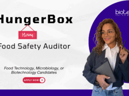Food Auditor Jobs at HungerBox. Food Technology, Microbiology, or Biotechnology Candidates, Apply Now. Job in Pune.