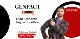 Regulatory Affairs Jobs at Genpact. Life Sciences Candidates Apply Now For Lead Associate - Regulatory Affairs Position in Mumbai.