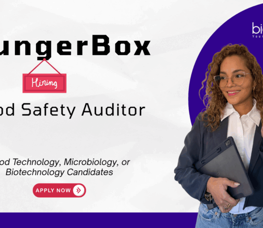 Food Auditor Jobs at HungerBox. Food Technology, Microbiology, or Biotechnology Candidates, Apply Now. Job in Pune.