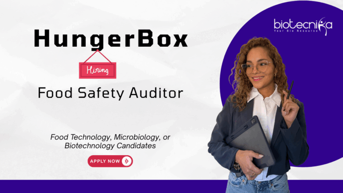 Food Auditor Jobs at HungerBox. Food Technology, Microbiology, or Biotechnology Candidates, Apply Now. Job in Pune.