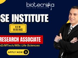 Research Associate Jobs at Bose Institute Recruitment for Life Science Candidates