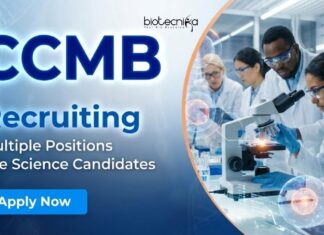 Research Jobs at CCMB – Life Science Candidates Apply Now CCMB Recruitment announces Research jobs under CSIR projects in Hyderabad. Ideal for Candidates Seeking a Career in Life Science Research.