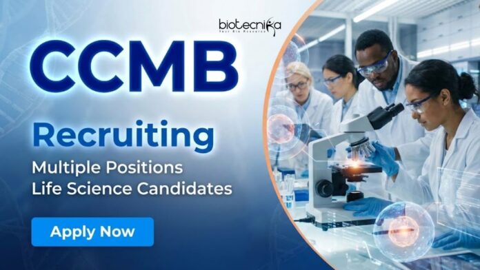 CCMB CCMB Recruitment announces Research jobs under CSIR projects in Hyderabad. Ideal for Candidates Seeking a Career in Life Science Research.