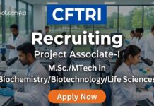 Apply for Project Associate Jobs under CFTRI Recruitment. Excellent Life Science Jobs for MSc and MTech Graduates