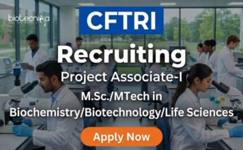 Apply for Project Associate Jobs under CFTRI Recruitment. Excellent Life Science Jobs for MSc and MTech Graduates