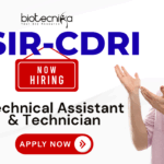 CSIR-CDRI technical assistant and technician recruitment 2025 for life science jobs