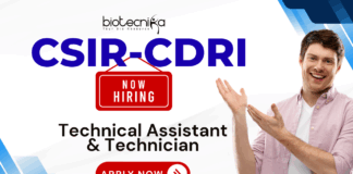 CSIR-CDRI Technical Assistant & Technician Recruitment 2025 – Life Science Jobs CSIR-CDRI technical assistant and technician recruitment 2025 for life science jobs