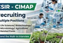 CSIR CIMAP Recruitment: Attend the Walk-In Interview for Life Science Research Jobs CSIR CIMAP recruitment 2025 offers Walk-in Research Jobs for Life Science Candidates. Build a Strong Career in Life Science at CSIR-CIMAP.