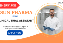 Biology Jobs At Sun Pharma - Hiring Clinical Trial Assistant in Mumbai | Freshers' Apply Now for a Rewarding Sun Pharma Career