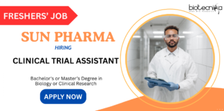 Biology Jobs At Sun Pharma | Freshers Can Apply Now Biology Jobs At Sun Pharma - Hiring Clinical Trial Assistant in Mumbai | Freshers' Apply Now for a Rewarding Sun Pharma Career