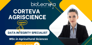 Life Science Job – Data Integrity Specialist in Corteva Career for Agricultural Research Jobs