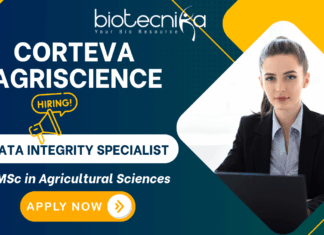 Life Science Job – Data Integrity Specialist in Corteva Career for Agricultural Research Jobs