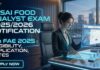 FSSAI Food Analyst Exam 2025/2026 Notification – 11th FAE 2025 Eligibility, Application, Dates Food Analyst Exam 2026 Notification | Food Analyst 2025 | 11th FAE 2025 Notification | FSSAI Food Analyst Exam 2026 | Food Analyst Exam 2025 Notification