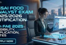 FSSAI Food Analyst Exam 2025/2026 Notification – 11th FAE 2025 Eligibility, Application, Dates Food Analyst Exam 2026 Notification | Food Analyst 2025 | 11th FAE 2025 Notification | FSSAI Food Analyst Exam 2026 | Food Analyst Exam 2025 Notification