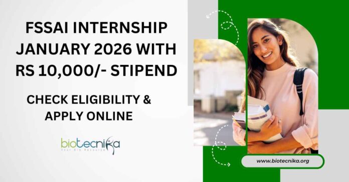 FSSAI Internship 2026 January | Govt FSSAI Internship 2026 | Food Tech Internships 2026 FSSAI Internship 2026 January | Govt FSSAI Internship 2026 | Food Tech Internships 2026