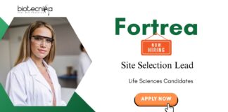 Life Science Jobs in Bangalore: Fortrea is Hiring Site Selection Lead | Life Science Candidates can Apply Now for Fortrea Career