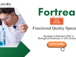 Life Science Jobs: Fortrea Hiring a Functional Quality Specialist | UG/ PG/ PhD in Life Sciences Can Apply Now for Fortrea Career