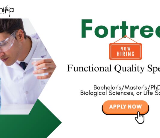 Life Science Jobs: Fortrea Hiring a Functional Quality Specialist | UG/ PG/ PhD in Life Sciences Can Apply Now for Fortrea Career