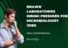 Freshers Microbiologist Job Vacancies at Brawn Laboratories
