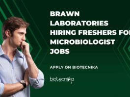 Freshers Microbiologist Job Vacancies at Brawn Laboratories