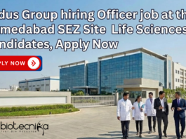 Life Sciences Job at Zydus Group. Officer job at the Ahmedabad SEZ Site. Daily operational management, regulatory compliance, & documentation