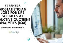 Freshers Biostatistician Jobs at Inductive Quotient Analytics (IQA), Apply on Biotecnika