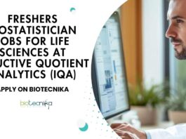 Freshers Biostatistician Jobs at Inductive Quotient Analytics (IQA), Apply on Biotecnika