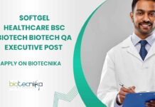 BSc Biotech Biotech QA Executive Post - Apply on Biotecnika