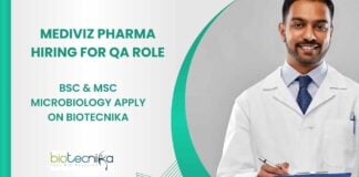 Microbiology QA Job Vacancies at Mediviz Pharma